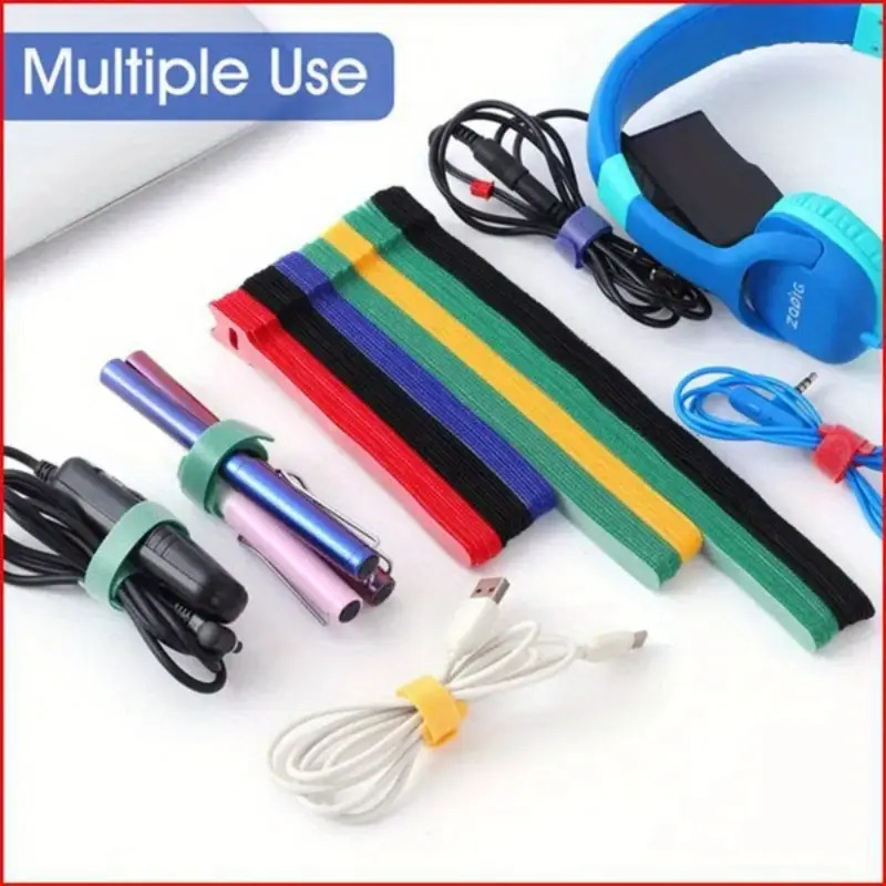 30Pcs Multicolor Reusable Velc - Cable Velcro Strap recension och pris