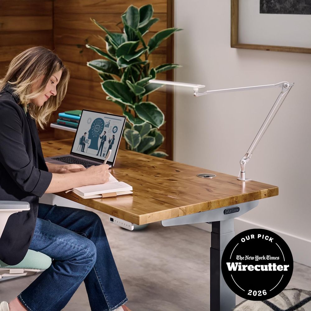 Adjustable 3-Color LED Desk La - Desk Setup Home recension och pris