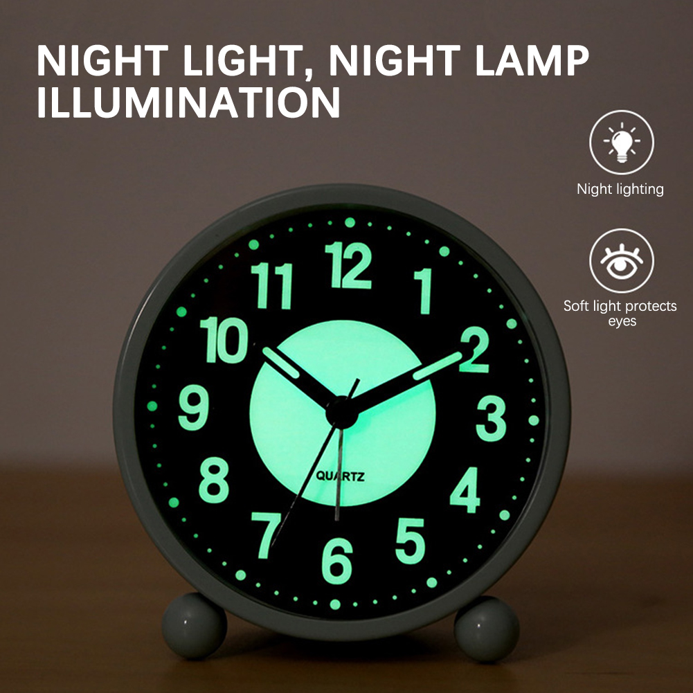 4.5-Inch Luminous Alarm Clock  - Desk Setup Dark recension och pris