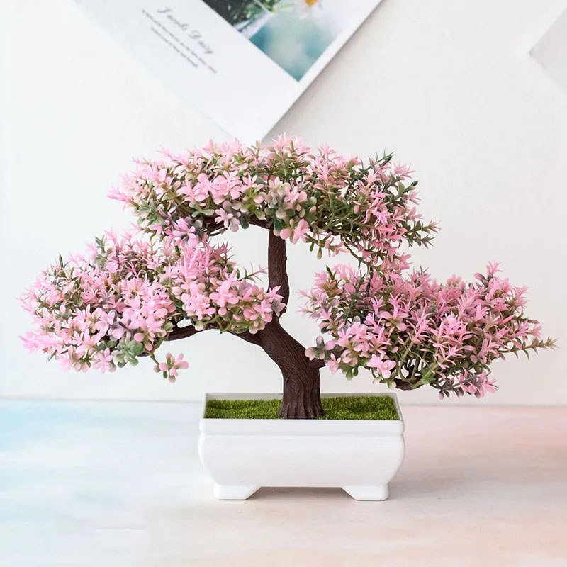 Artificial Plants Bonsai Fake  - Desk Setup Plants recension och pris