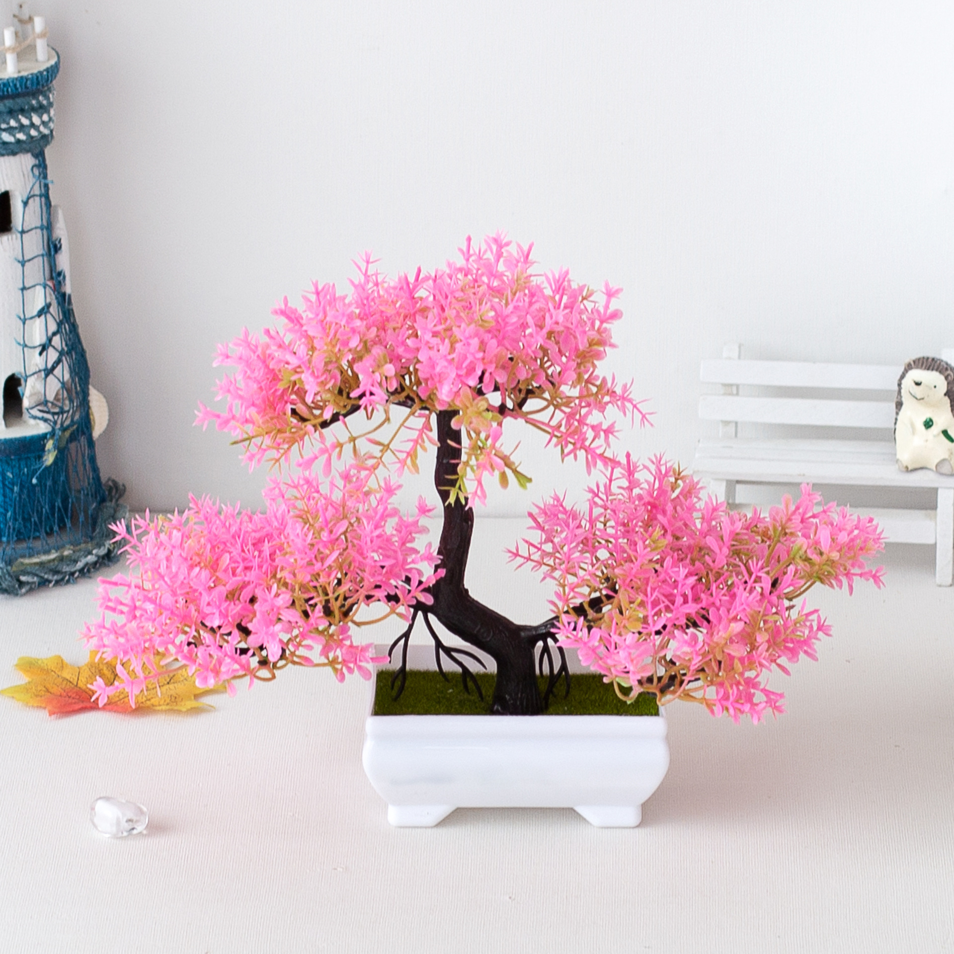 Artificial Plants Bonsai Fake  - Desk Setup Plants recension och pris