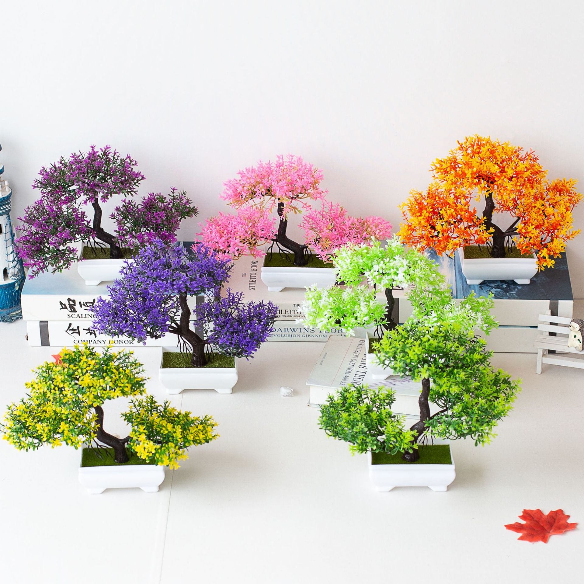 Artificial Plants Bonsai Fake  - Desk Setup Plants recension och pris