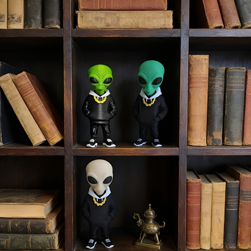 1 Piece Green Alien Figure wit - Desk Setup Home recension och pris