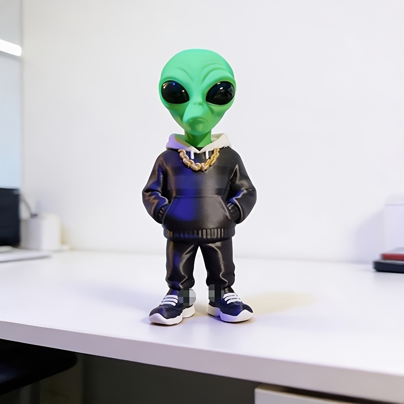 1 Piece Green Alien Figure wit - Desk Setup Home recension och pris